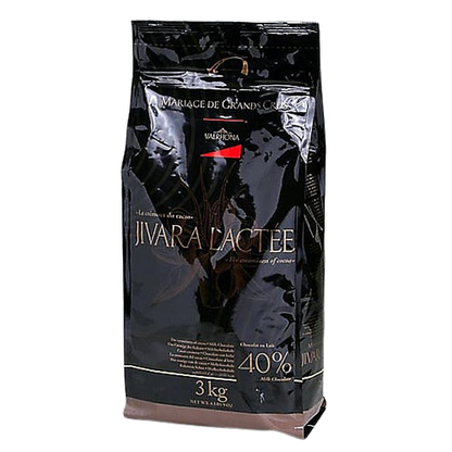 Wholesale Valrhona Jivara Lactee Milk Chocolate Feves 3 kg-1ct Case Bulk
