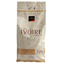Wholesale Valrhona Ivoire White Chocolate Feves 3 kg-1ct Case Bulk