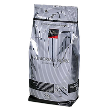 Wholesale Valrhona Equatoriale Noire Dark 55% Chocolate Feves 3 kg-1ct Case Bulk