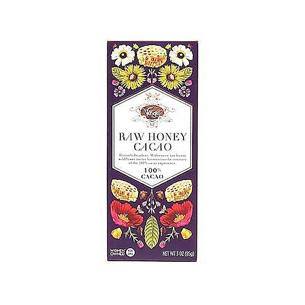 Wholesale Vosges Haut-Chocolat Raw Honey Chocolate Bar 3 oz Box-12ct Case Bulk