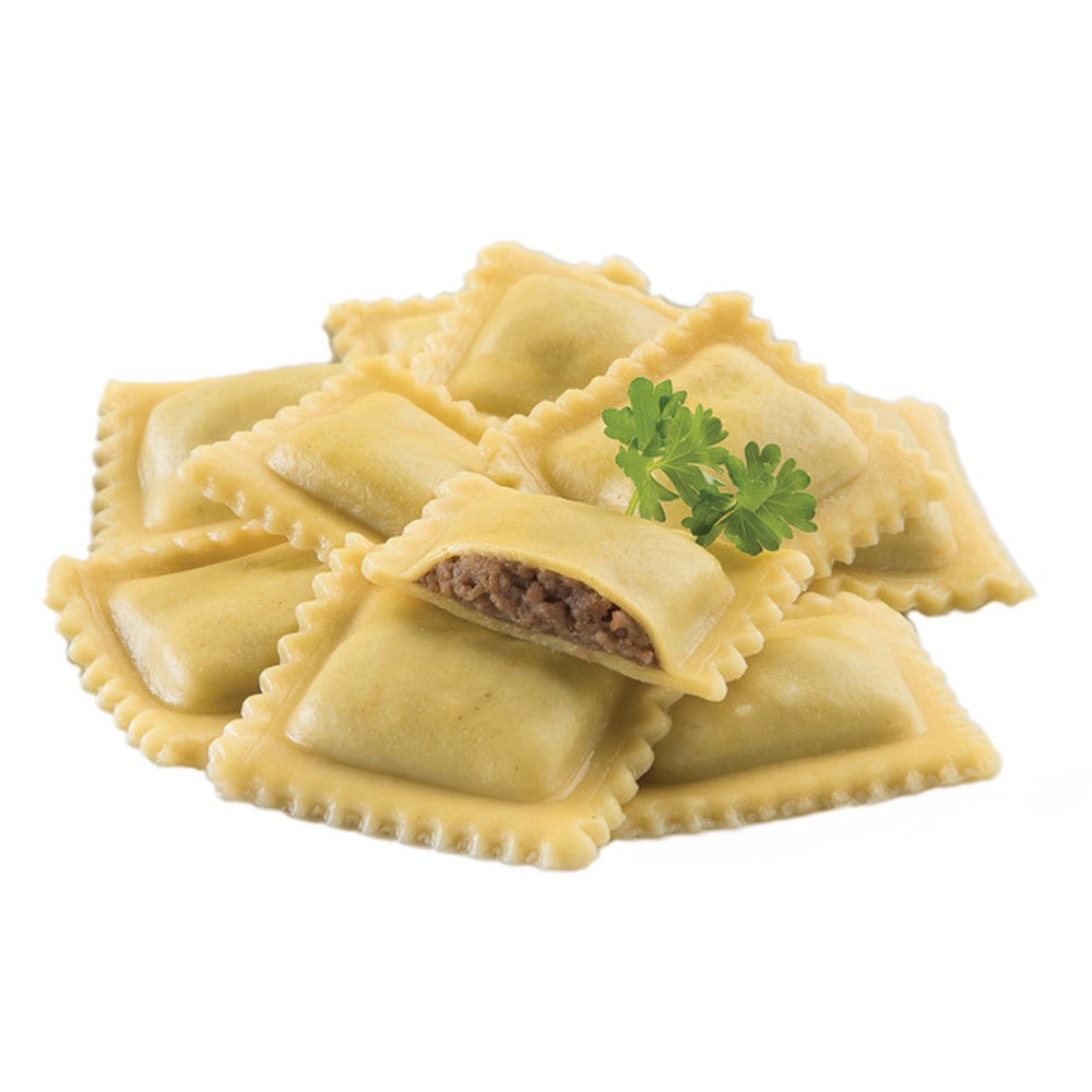 Wholesale Seviroli Case Medium Square Meat Ravioli- Bulk