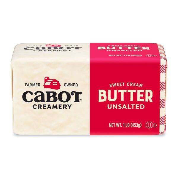 Wholesale Cabot Butter Quarters Unsalted- Bulk