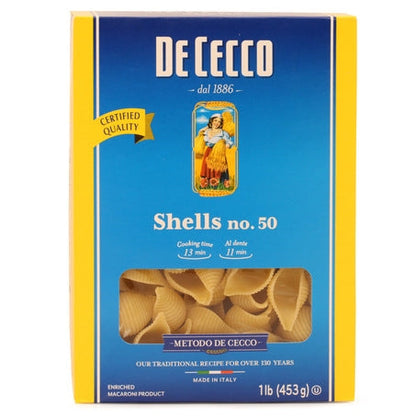 Wholesale De Cecco Case Shells Pasta #50- Bulk