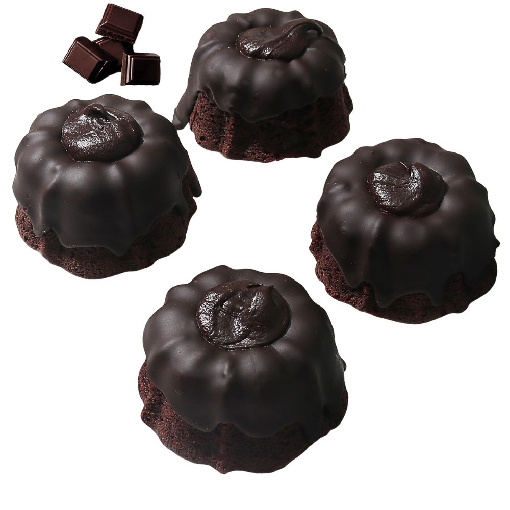Wholesale Muffins Stuff Case Chocolate Lava Bundt Cake Individually Wrapped- Bulk