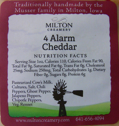 Wholesale Milton Creamery 4 Alarm Ched 5Lb- Bulk