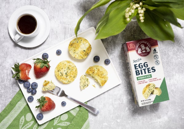 Wholesale Les Trois Egg Bite Spinach & Feta- Bulk