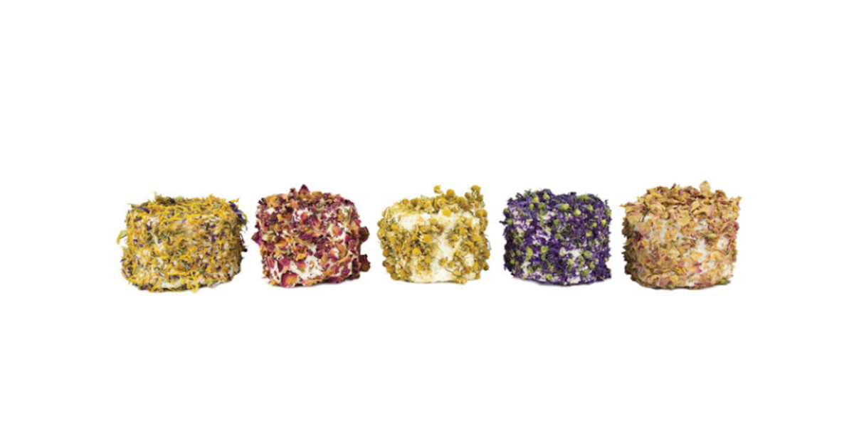 Wholesale Luigi Guffanti 1876 Capra Prato Fiorito Fresh Artisan Goat Cheese with Herbs and Flowers 100g- Bulk