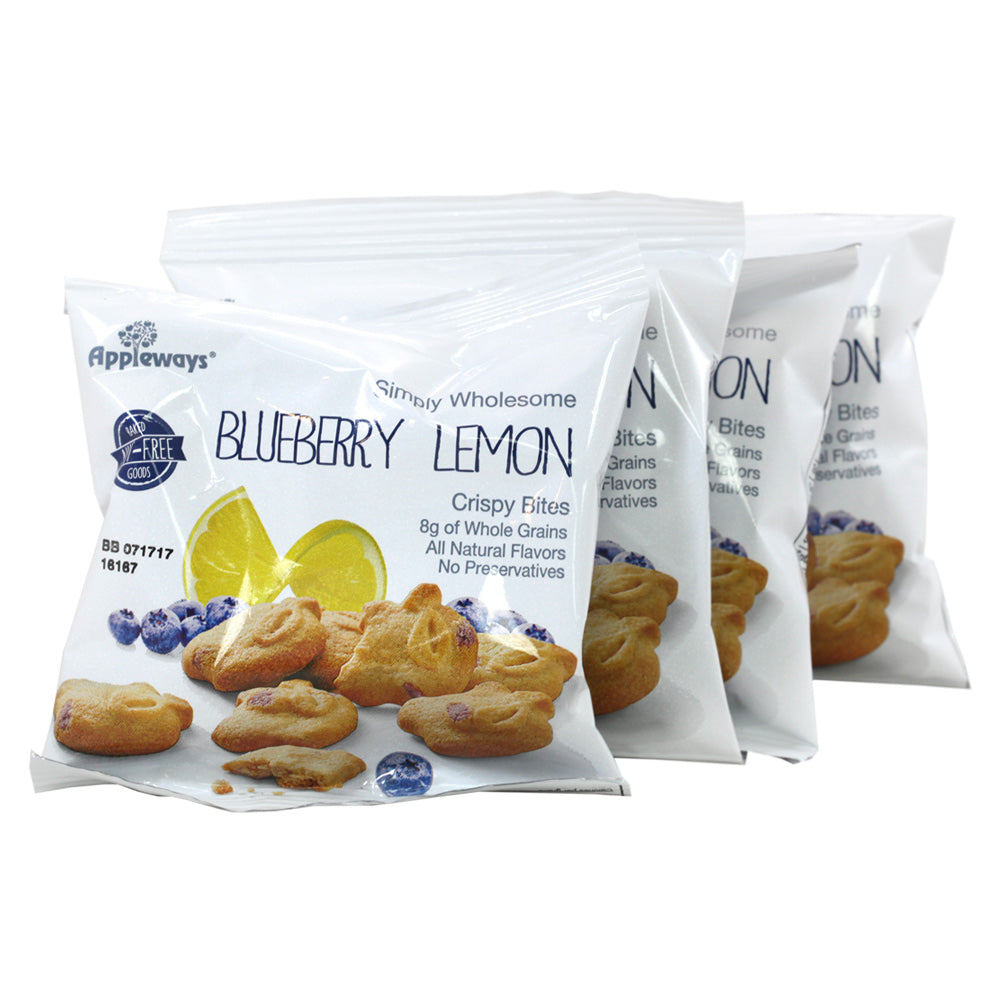 Wholesale Appleways Whole Grain Lemon Blueberry Wafer | 108 ct- Bulk