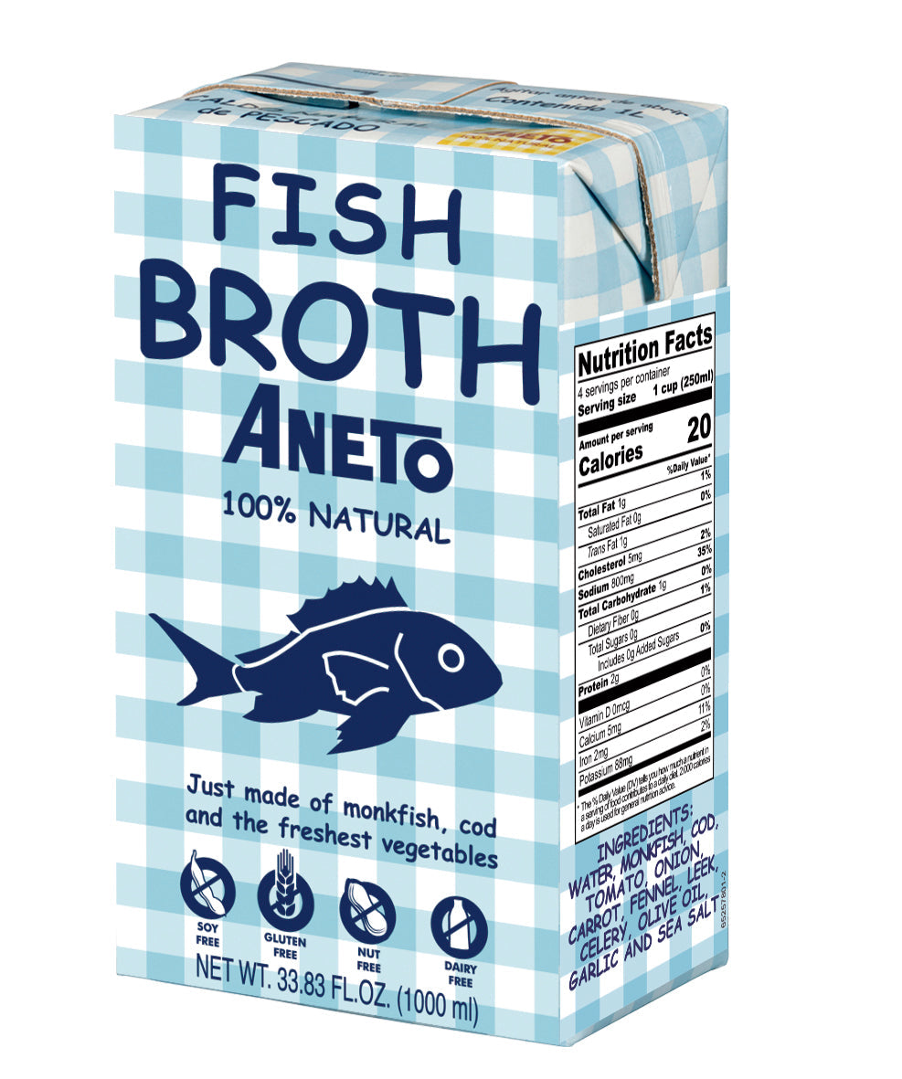 Wholesale Aneto Fish Broth 34Oz- Bulk
