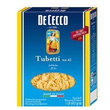 Wholesale De Cecco Case Tubetti Pasta #62- Bulk