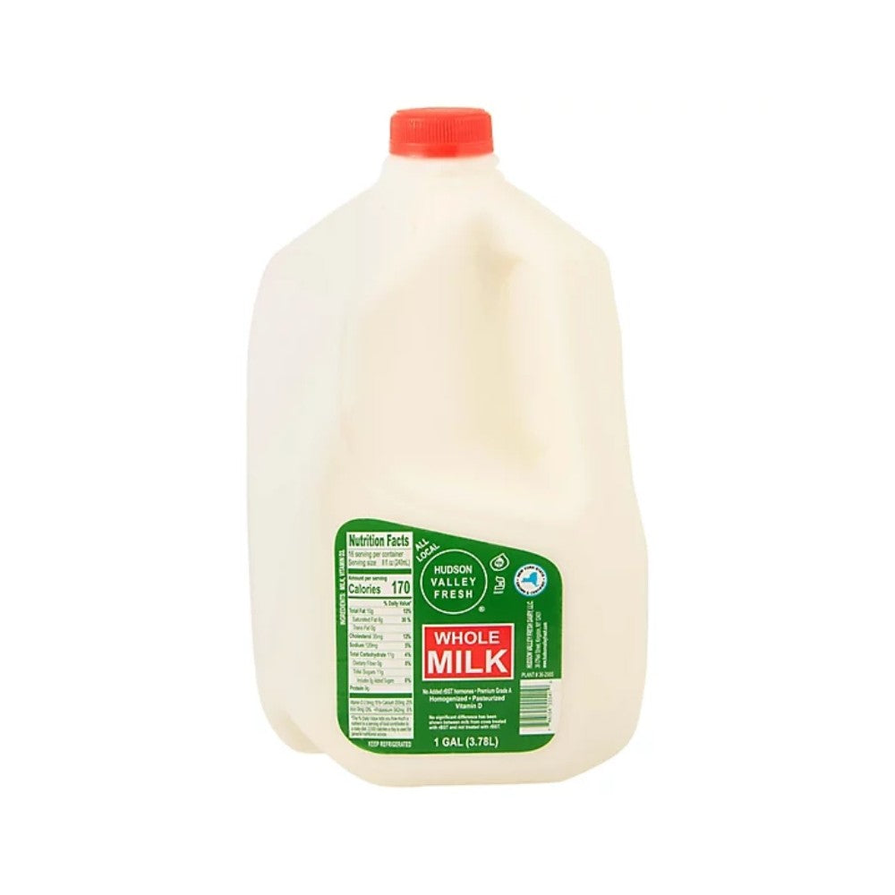 Wholesale Hudson Valley Each Whole Milk Fresh Corrugated Gallon- Bulk