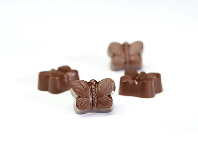 Wholesale Nirvana Bulk Case Of Butterflies In Dark Chocolates With Caramel & Sea Salt Filling- Bulk