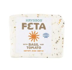 Wholesale Kryssos Tomato & Basil Feta Cuts 8 Oz- Bulk