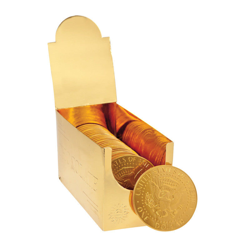 Wholesale Fort Knox Milk Chocolate Us Dollar Medallion 0.8 Oz- Bulk