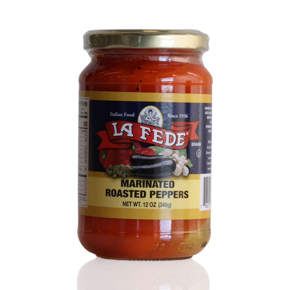 Wholesale La Fede Roasted Red Peppers With Garlic In Olive Oil | 12 oz- Bulk