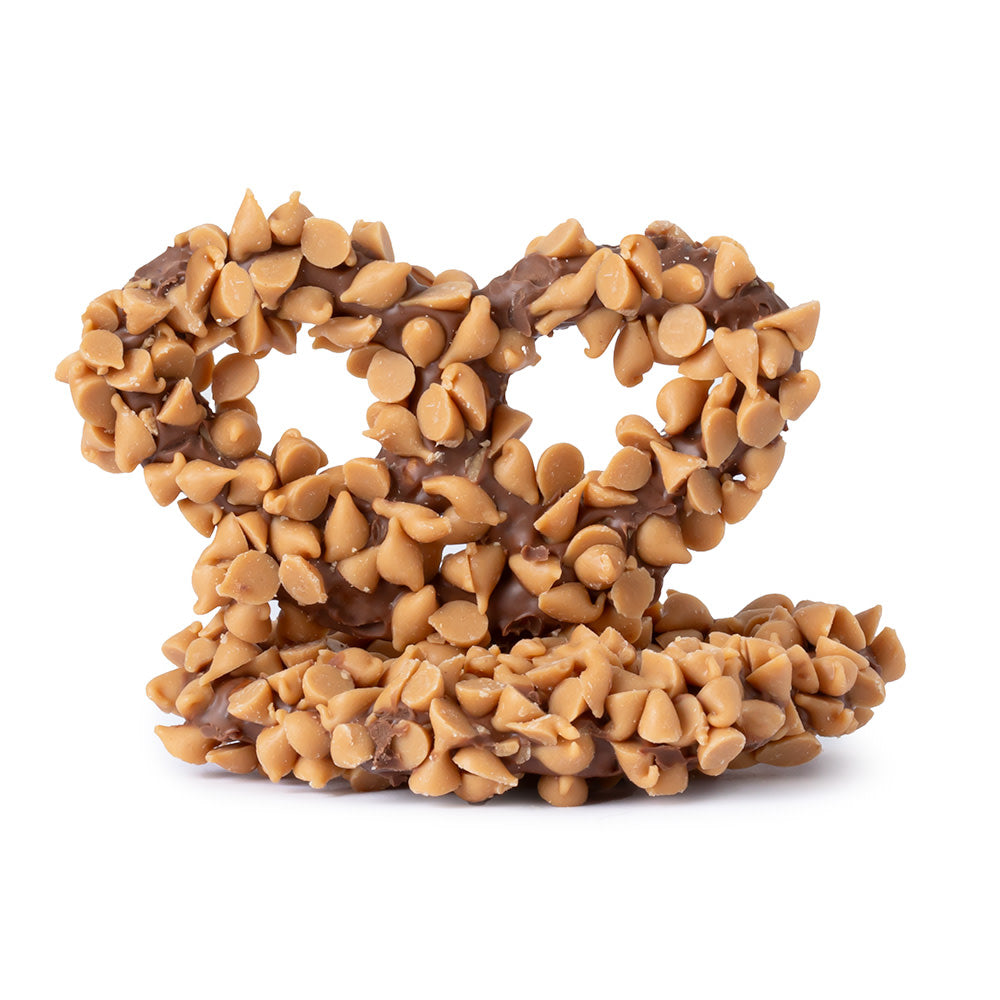 Wholesale BoxNCase Milk Chocolate Peanut Butter Chip Premier Pretzels- Bulk