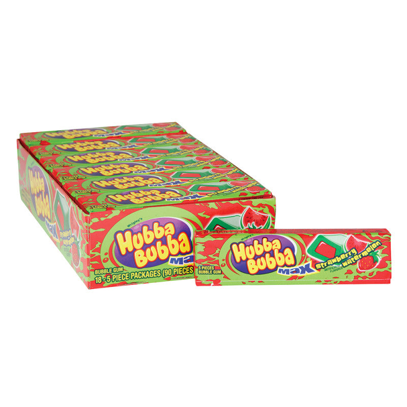 Wholesale Hubba Bubba Max Strawberry Watermelon Gum- Bulk