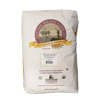 Wholesale Central Milling Organic Bakers Plus Artisan Wheat Flour 50lb- Bulk