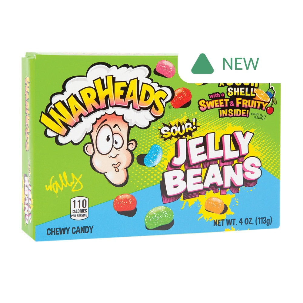 Wholesale Warheads Sour Jelly Beans 4 Oz Theater Box- Bulk