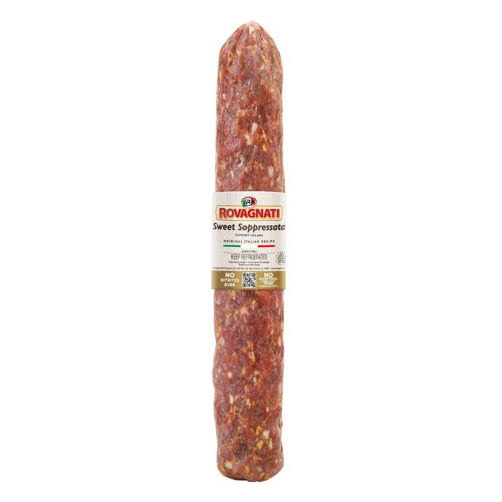 Wholesale Rovagnati Case Sweet Soppressata Peppery Salami- Bulk