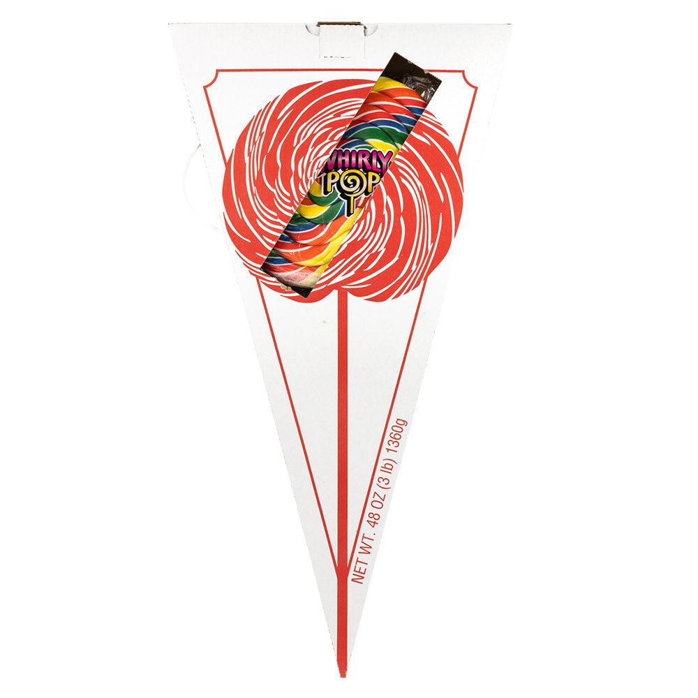 Wholesale Whirly Pop Giant Rainbow Colors 11.5 Inch 48 Oz- Bulk