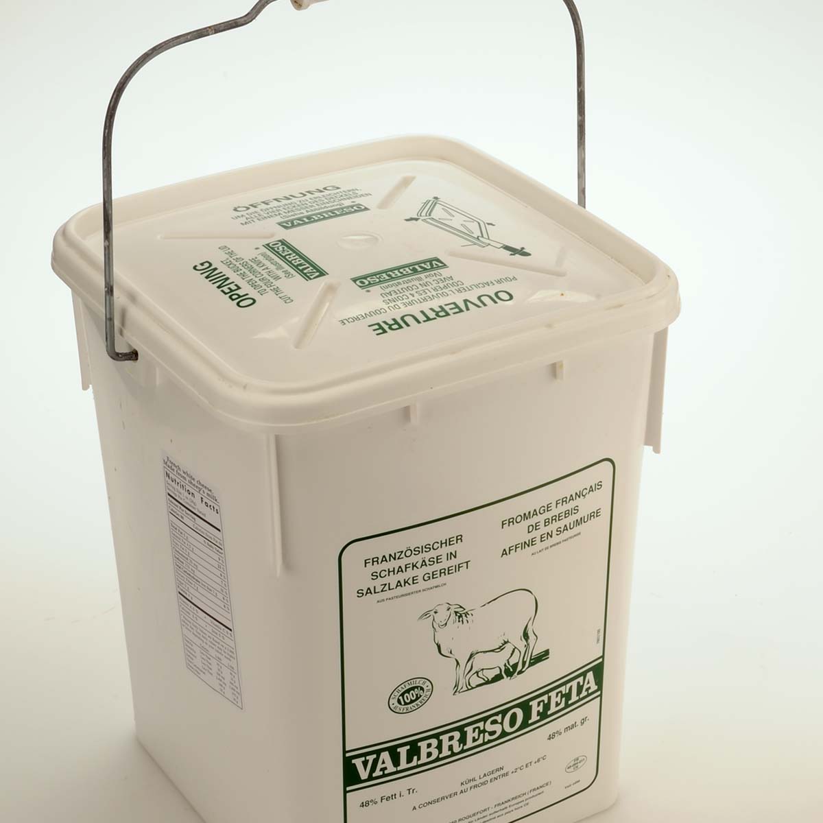 Wholesale Valbreso 100% Sheep Milk Feta 35#- Bulk