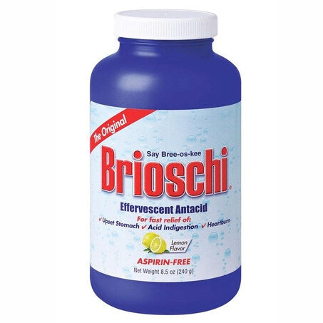 Wholesale Brioschi Case Original Lemon Flavor Effervescent Antacid Plastic- Bulk