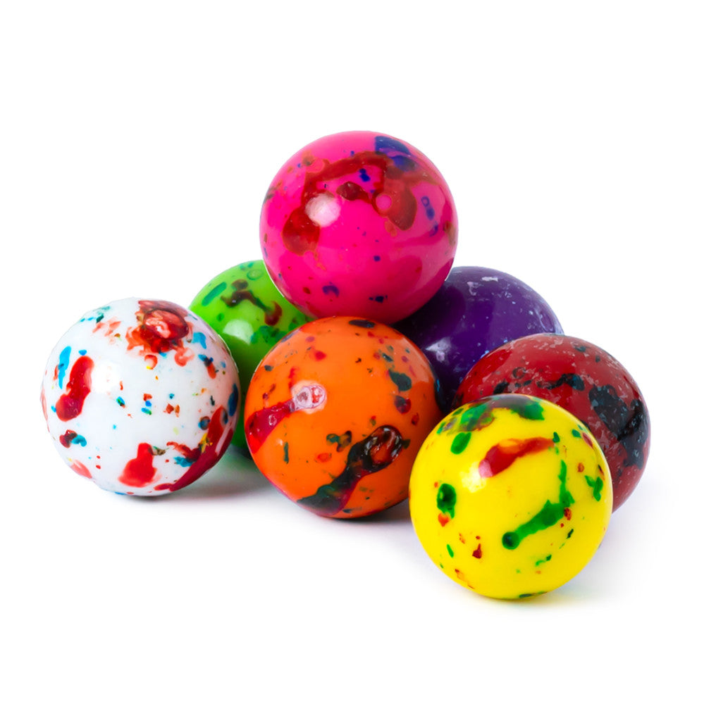Wholesale Müttenberg Candy Jawbreaker With Candy Center 1" Splatter- Bulk