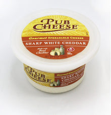 Wholesale President Sharp White Cheddar Pub Cheese 8 Oz- Bulk