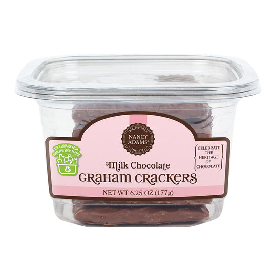 Wholesale Nancy Adams Milk Chocolate Graham Crackers 6.25 Oz Tub- Bulk