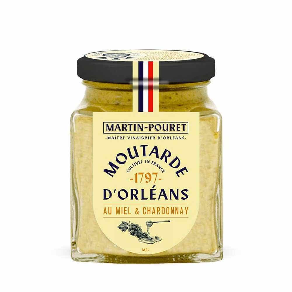 Wholesale Martin Pouret Mustard With Honey & Chardonnay 200 g- Bulk
