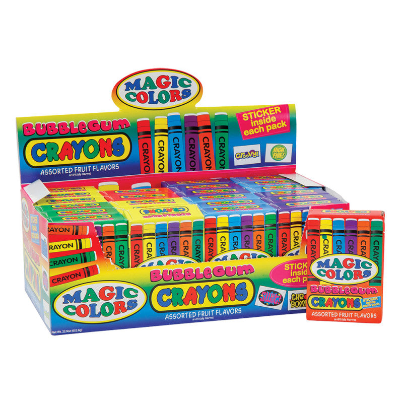 Wholesale Magic Color Bubblegum Crayons- Bulk