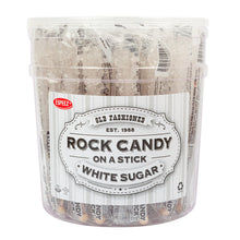 Espeez Rock Candy White Sugar Sticks Tub 0.8 Oz