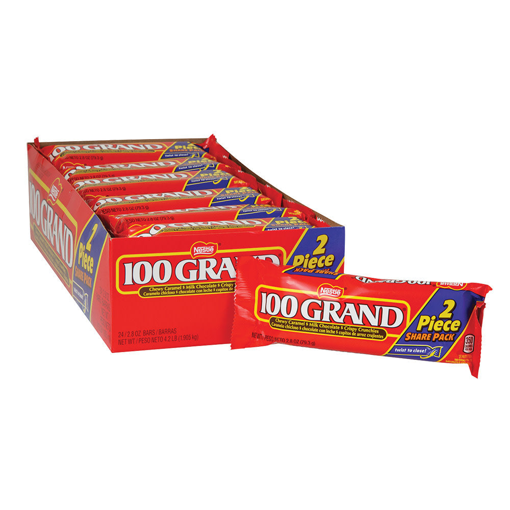 Wholesale 100 Grand Share Pack 2.2 Oz Bar- Bulk