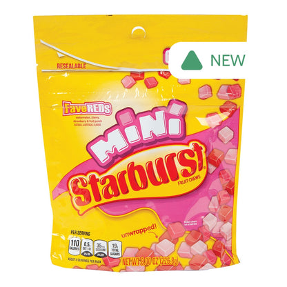 Wholesale Starburst Fave Reds Minis 8 Oz Pouch- Bulk