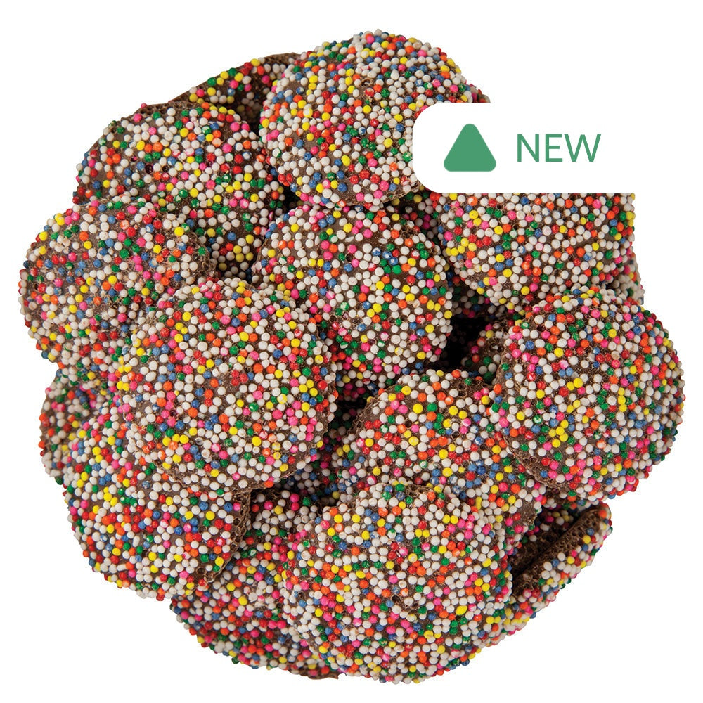 Wholesale Guittard Milk Chocolate Nonpareils With Rainbow Seeds- Bulk