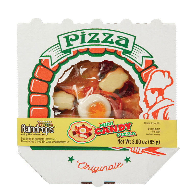 Wholesale Raindrops Mini Gummy Pizza 3 Oz- Bulk