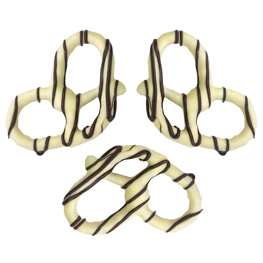 Wholesale Giambri'S Dark Stripes White Chocolate Covered Pretzel- Bulk