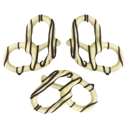 Wholesale Giambri'S Dark Stripes White Chocolate Covered Pretzel- Bulk