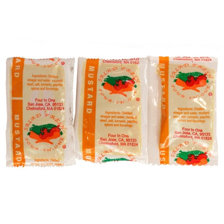 Wholesale Salad Fresh Mustard Packets | 4.73 gr- Bulk