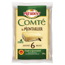 Wholesale Président Comté Cheese 45% Fat, 200g - Aged Hard-Pressed Cow's Milk- Bulk