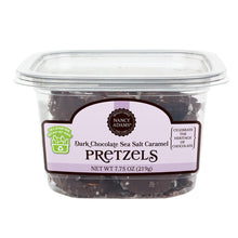 Nancy Adams Dark Chocolate Sea Salt Caramel Pretzels 7.75 Oz Tub
