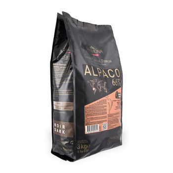 Wholesale Valrhona 66% Alpaco Dark Chocolate - Single Origin Ecuador 3kg- Bulk