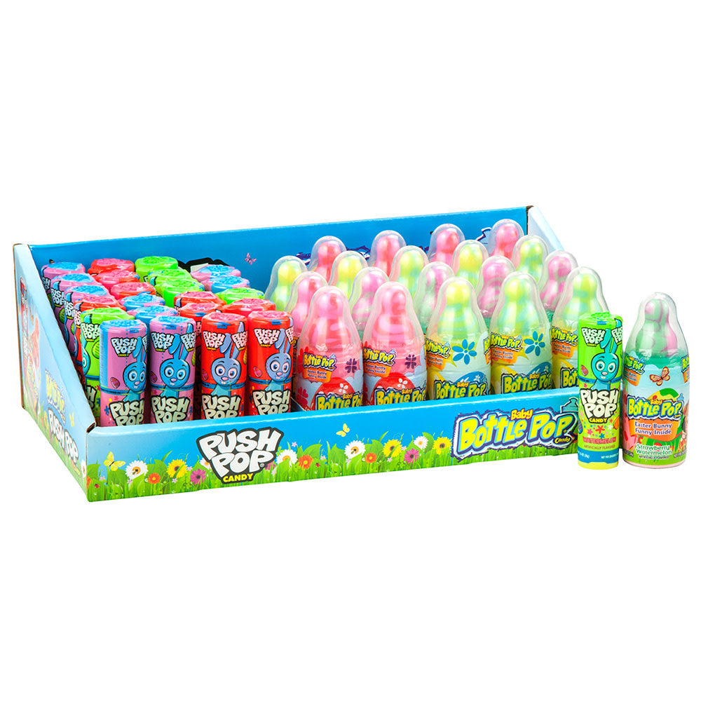 Wholesale Baby Bottle Pop And Push Pop Easter Display- Bulk