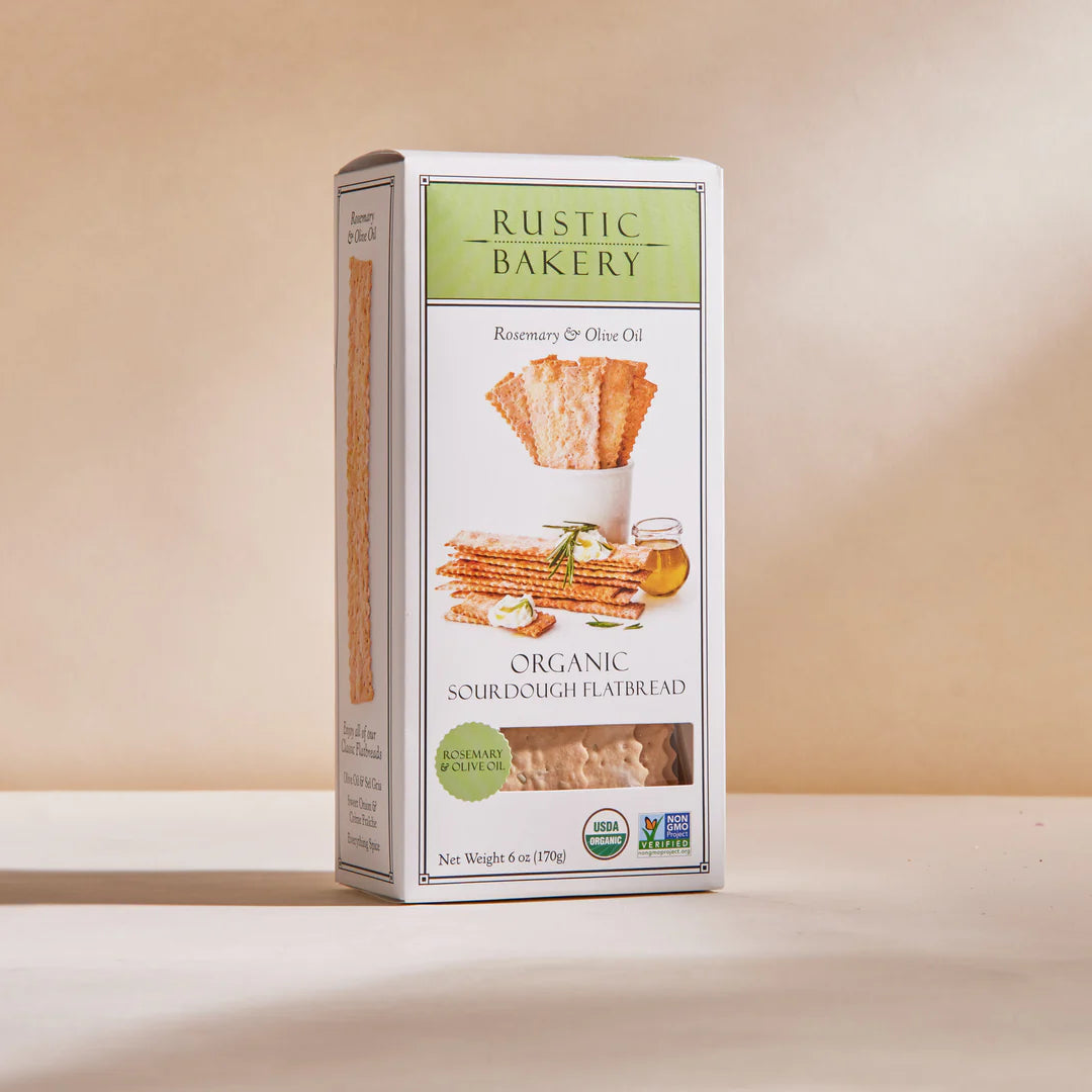Wholesale Rustic Flatbread Rosemary/ Olive- Bulk