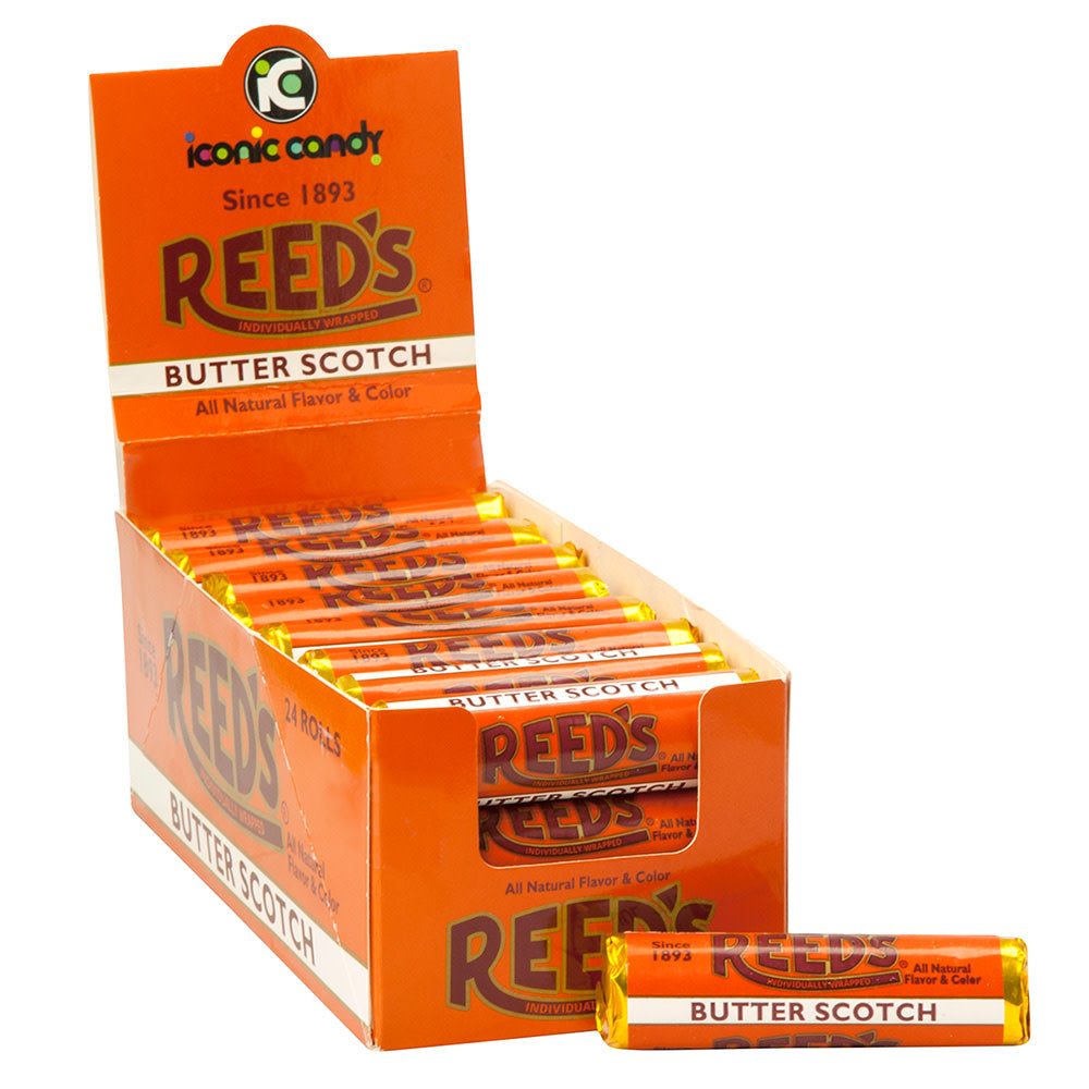 Wholesale Reed'S Butterscotch Hard Candy 7 Pc 1.01 Oz Roll- Bulk