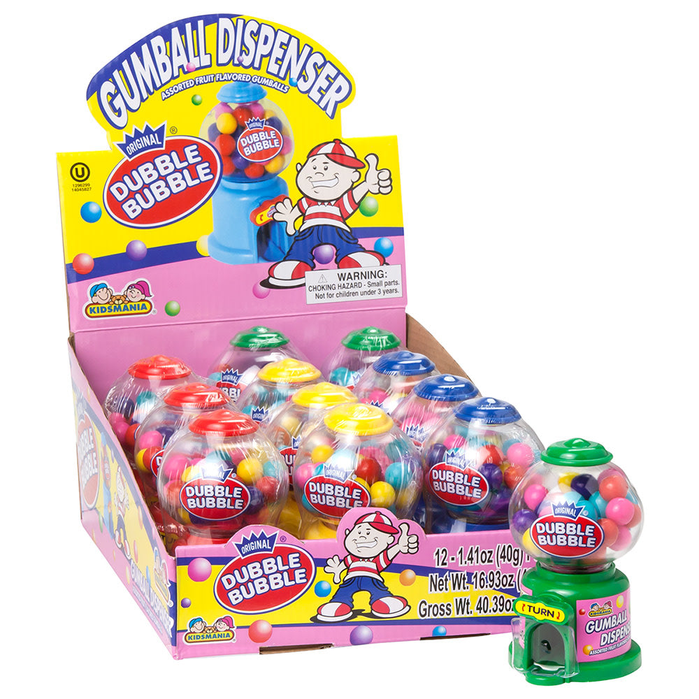 Wholesale Dubble Bubble Gumball Mini Machine- Bulk