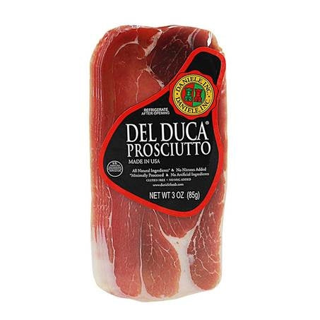 Wholesale Del Duca Sliced Prosciutto | 3 oz- Bulk