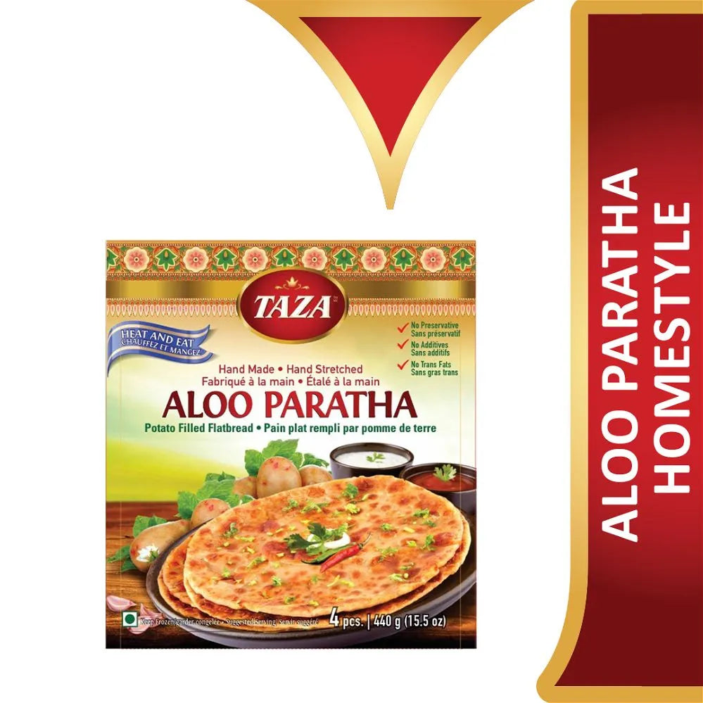 Wholesale Taza Foods Aloo Paratha 4pc- Bulk