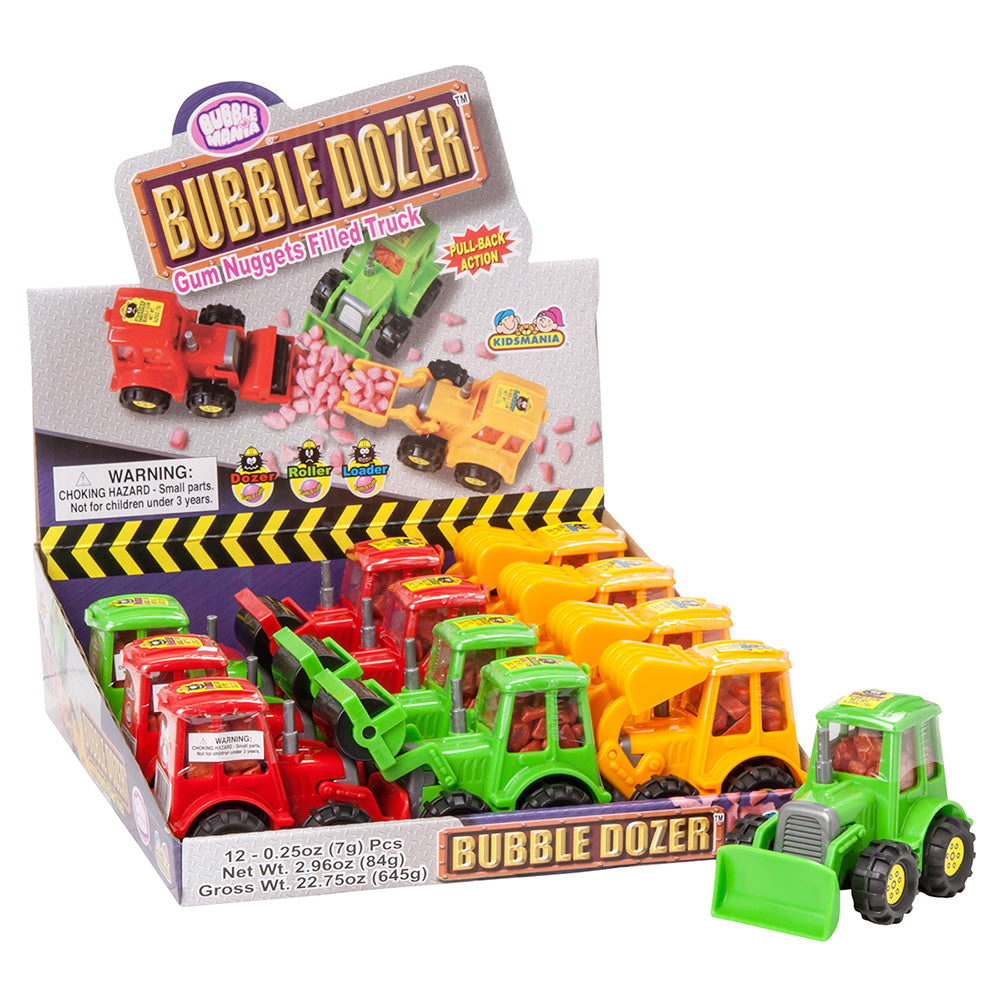 Wholesale Bubble Dozer Gum Nuggets Filled Trucks 0.25 Oz- Bulk